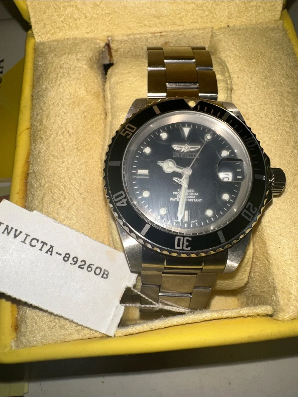 Men’s Invicta Watch Pro Diver 89260B new